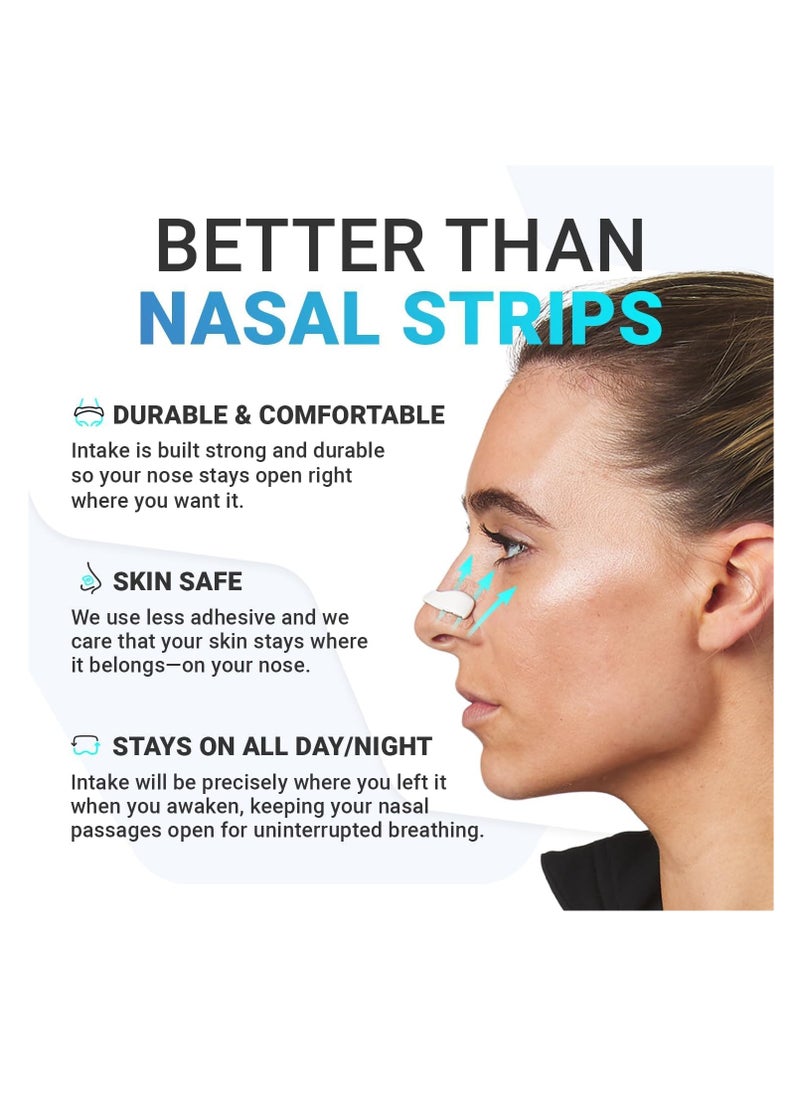 Nasal Strip Starter Kit (15 Count) - Boost Oxygen Intake, Reduce Snoring, Improve Sleep Quality - Sweat Resistant, Skin Safe Nasal Strips - Extra Strength Snoring Solution
