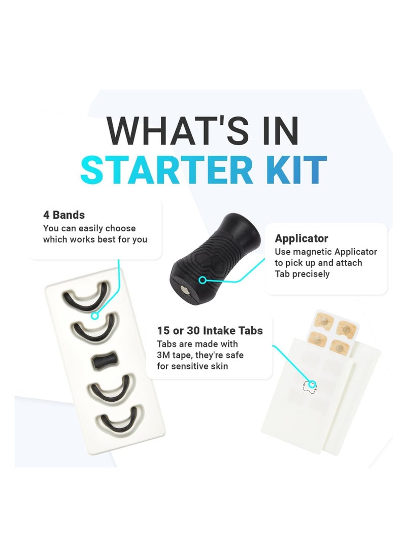 Nasal Strip Starter Kit (15 Count) - Boost Oxygen Intake, Reduce Snoring, Improve Sleep Quality - Sweat Resistant, Skin Safe Nasal Strips - Extra Strength Snoring Solution