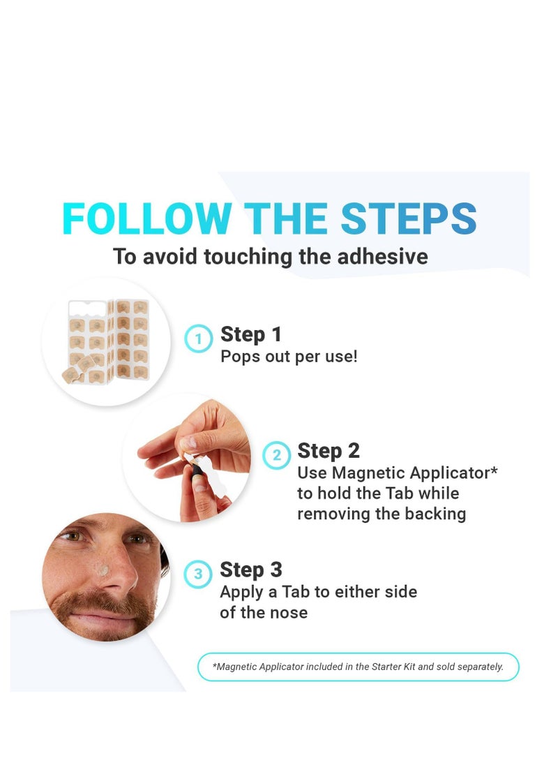 Nasal Strip Starter Kit (15 Count) - Boost Oxygen Intake, Reduce Snoring, Improve Sleep Quality - Sweat Resistant, Skin Safe Nasal Strips - Extra Strength Snoring Solution