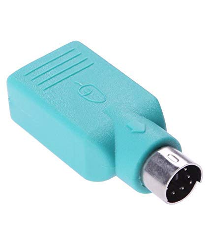 CARE CASE® PS2 to USB Converter Adapter PS2 Male to USB Female 6 pin din Plug Converter for Mouse PC Laptop Computer, USB Cable, PS/2 Devices. - Image 1