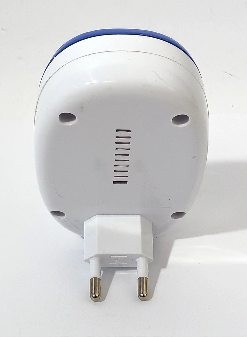 دوبكارت 1 قطعة صاعق الحشرات الكهربائي، صاعق البعوض مع ضوء ليلي LED بالأشعة فوق البنفسجية، مصيدة ذباب الحشرات الإلكترونية للاستخدام الداخلي والخارجي - Image 1