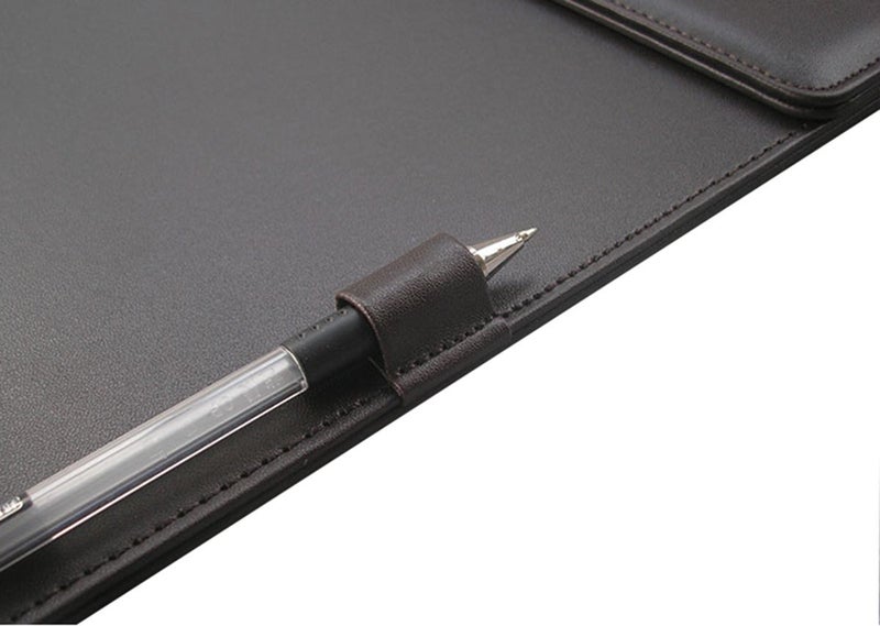 NJ Ultra Soft Premium Leather Clipboard Document Holder, Business Meeting Magnetic Writing Pad with Pen Holder, Drawing Board, Conference Pad, PU Letter/A4 Size (Black): 6 Pcs Set - Image 5