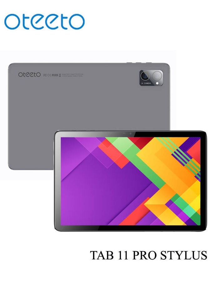 Oteeto TAB 11 Pro Stylus 8 GB RAM 512 GB ROM 10.1 Inch Display 5G Android Tablet PC With Wireless Keyboard Stylus Pen and 6000 mAh Battery Grey