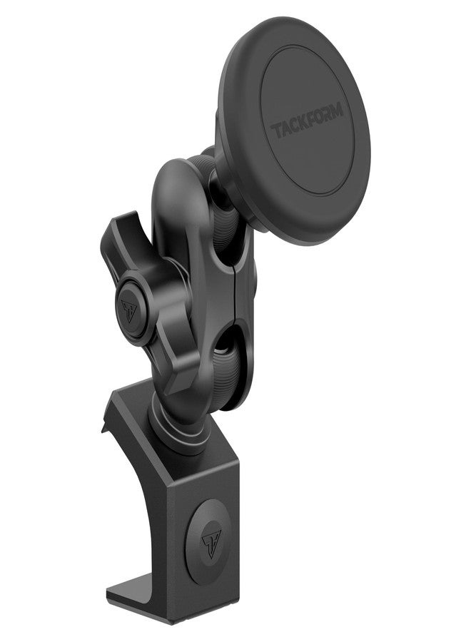Tackform Link Phone Mount with Top Dash Clip - Compatible with 2021-2025 Ford Bronco | Aluminum | Zero Slip, Anti-Scratch | Universal Magnetic Phone Holder | 2" Arm | Black | (NOT MAGSAFE Compatible) - Image 1