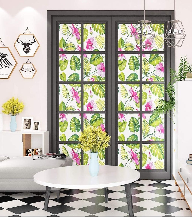 ELTON Waterproof Peel and Stick Floral Wallpaper, Self-Adhesive Vinyl Wall Covering for Bedroom, Living Room Bathroom Cabinet, Countertop (50 Sq feet, Garden Bloom) - Image 5