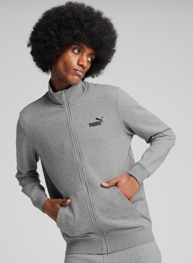 PUMA Medium Grey Essentials No. 1 Logo Track Jacket - Image 1