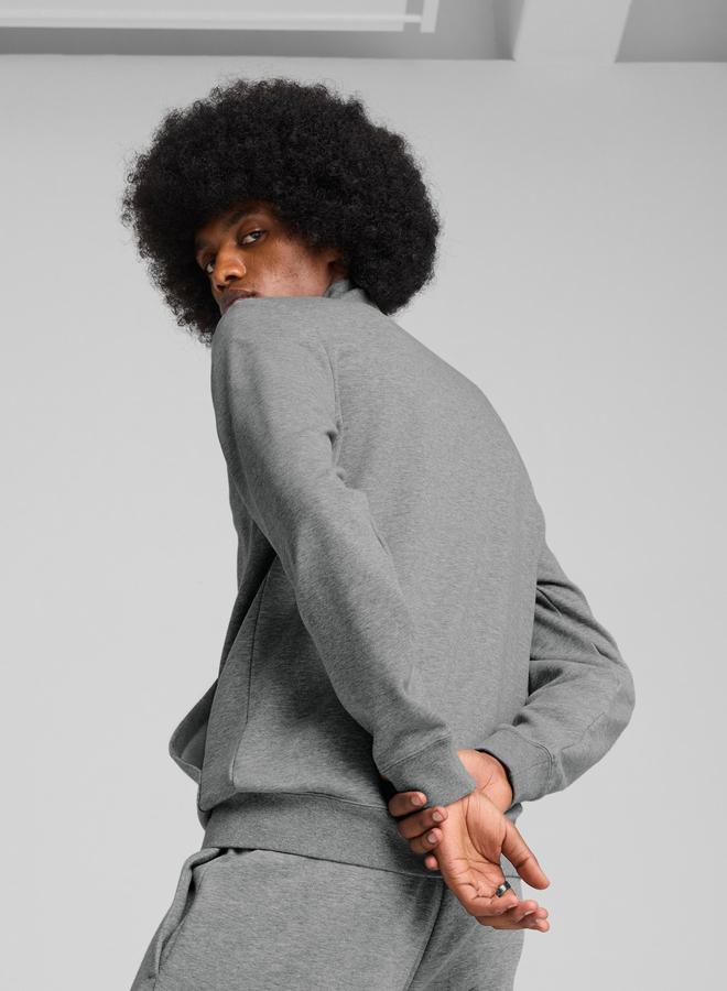 PUMA Medium Grey Essentials No. 1 Logo Track Jacket - Image 4
