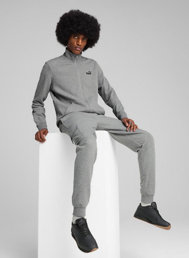 PUMA Medium Grey Essentials No. 1 Logo Track Jacket - Image 2