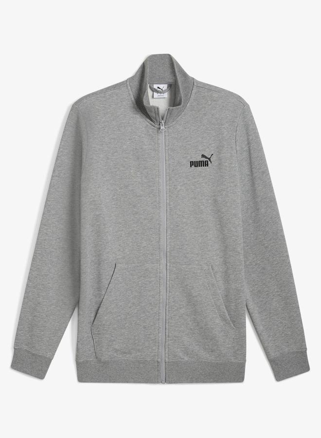 PUMA Medium Grey Essentials No. 1 Logo Track Jacket - Image 3