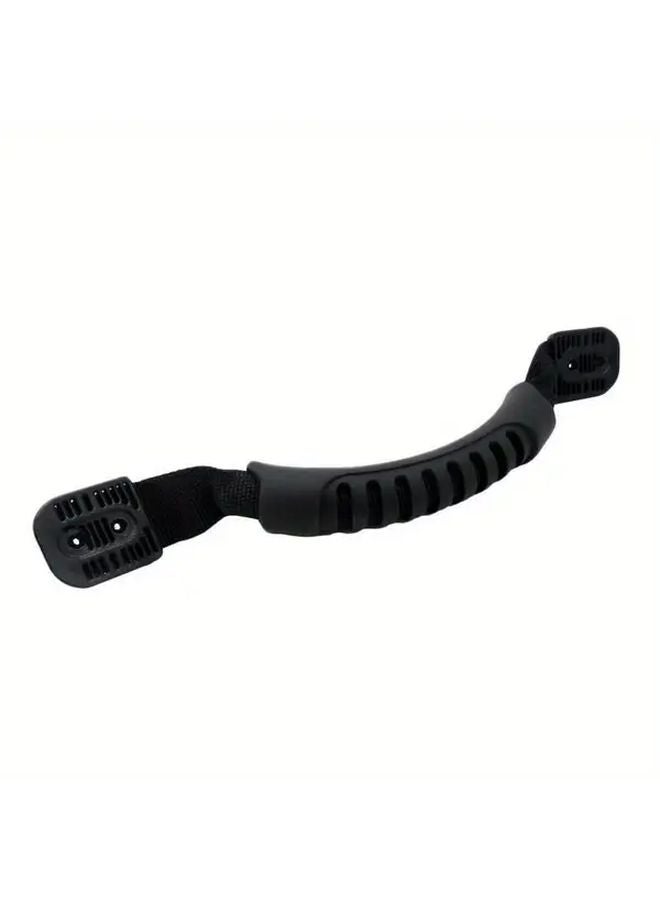 مقبض حقيبة من البولي فينيل كلوريد الأسود المطاطي للقوارب، حزام حمل جانبي مع قبضة ملمسية لقوارب الكاياك والكانو وقوارب الصيد - Image 1