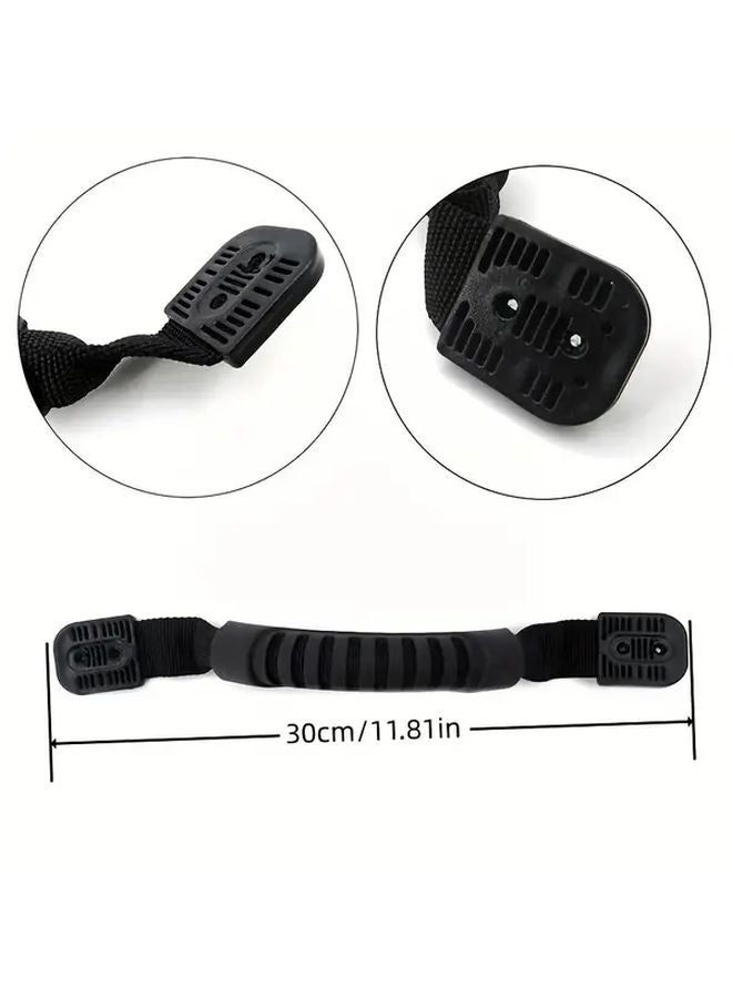 مقبض حقيبة من البولي فينيل كلوريد الأسود المطاطي للقوارب، حزام حمل جانبي مع قبضة ملمسية لقوارب الكاياك والكانو وقوارب الصيد - Image 4