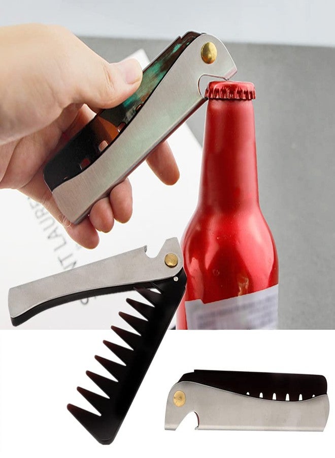WHPromLang Stainless Steel Folding Pocket Comb - Portable Hair Comb for Styling, Salon & Home Use - Image 5