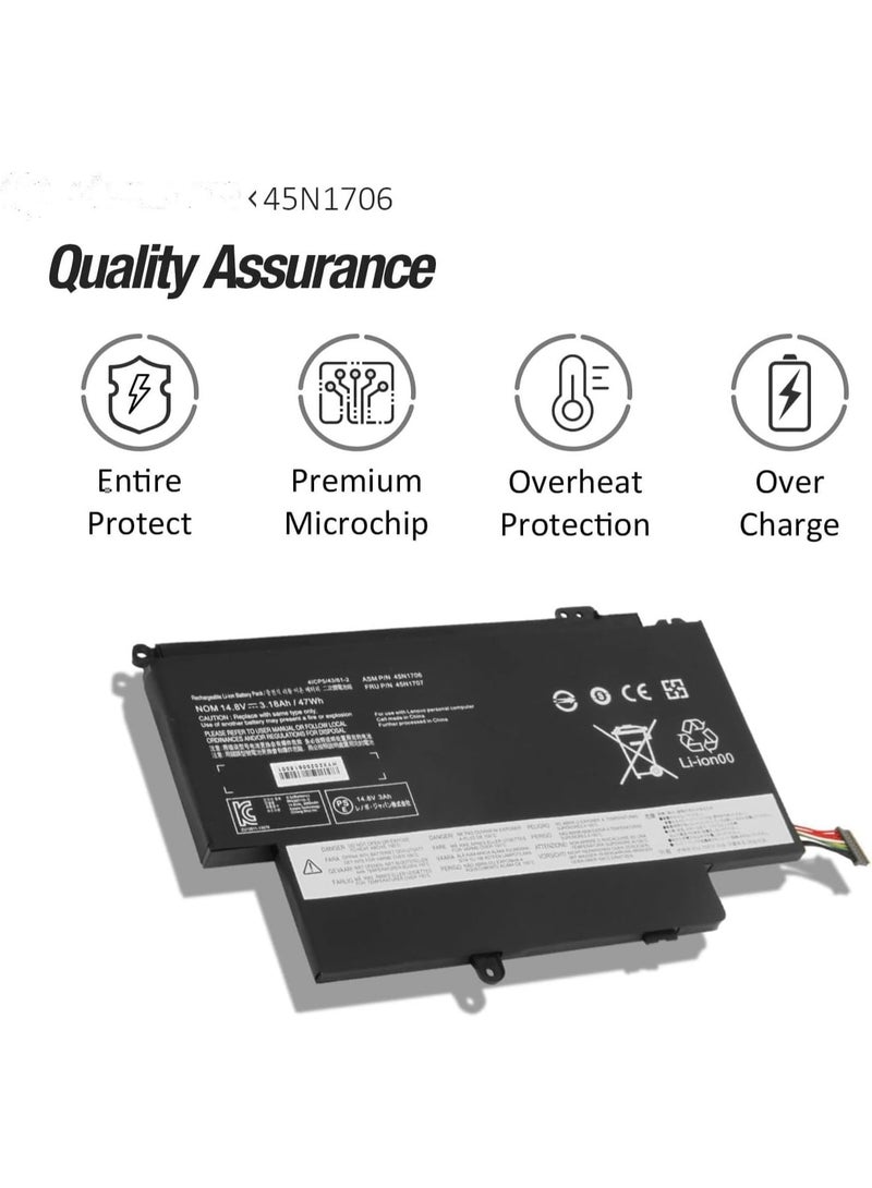 Terabyte REPLACEMENT 14.8V 47Wh/3180mAh/8-Cell 45N1704 45N1705 45N1706 Laptop Battery Compatible for  12 S1-S240 S1-120 Series Type 20DL - Image 3