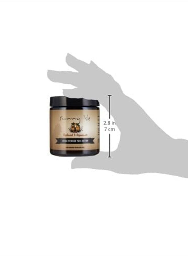 Sunny Isle زبدة زيت الخروع الأسود الجامايكي النقية مع بودرة تشيبي 4 أونصة | لشعر أطول وأقوى | بودرة تشيبي الأفريقية الطبيعية بالكامل | مرطب للشعر والبشرة لجميع الأنواع - Image 5