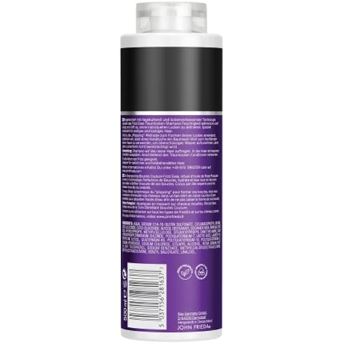 John Frieda TRAUMLOCKEN SHAMPOO - VALUE SIZE: 500 ML - FRIZZ EASE SERIES - HAIR TYPE: CURLY, WAVY, UNRULY - CABINET SIZE - Image 2