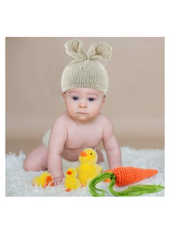 KASTWAVE Baby Photo Prop, Newborn Photography Prop, Rabbit Design Crochet, Costume Clothes Knit Crochet  - Image 4