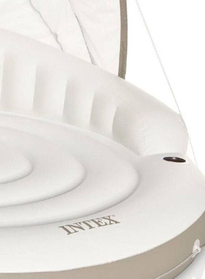 INTEX Inflatable Canopy Island Unique Designed Non-Toxic Sturdy Durability Pool Float 199x150cm - Image 3
