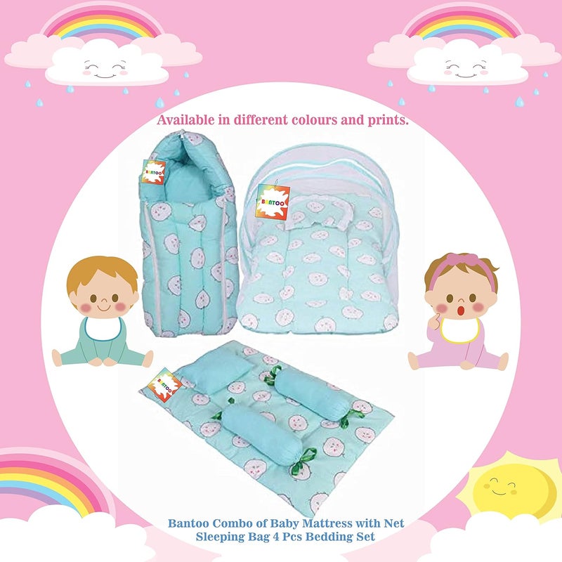 Bantoo Baby Bed New Born Baby Bedding Set Sleeping Bag Carry Bag Baby Beds Mattress Nest Bed Mosquito Net Sleeping Essentials Carrier Nest Infants Gift Combo 06 M 3PCS Set - Image 2