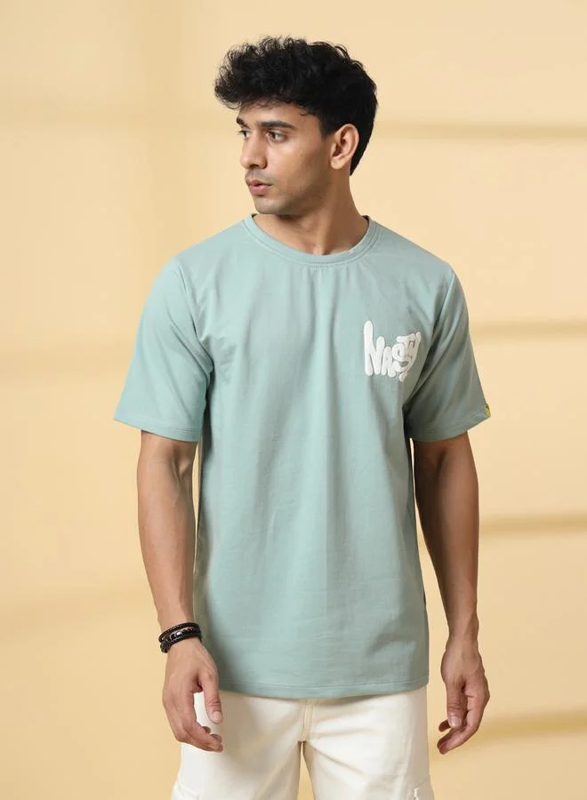 Take Two Men Terry Oversized Printed T-Shirt