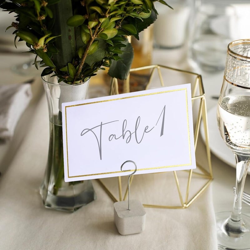 FeFu Place Cards Pack of 120 - Small Table Name Cards with Gold Foil Border Weddings, Banquets, Events, Not for Printers - Image 4