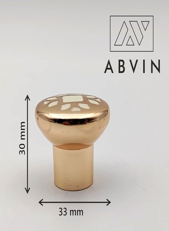 ABVIN مقابض سيراميك ذهبية فاخرة من ABVIN، أدوات خزائن ذهبية عصرية، مقابض أثاث للأبواب والخزائن والأدراج (قطعة واحدة) (مقبض) - Image 2