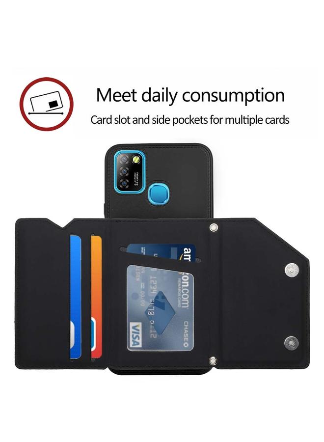 S-TOP Case For Infinix Smart 5 / Hot 10 Lite Skin Feel PU + TPU + PC Phone Case - Image 5