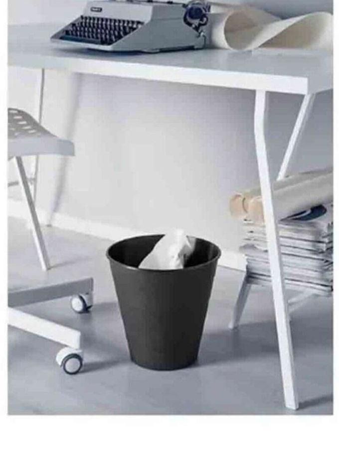 Generic Two black and white wastebaskets  - Image 2