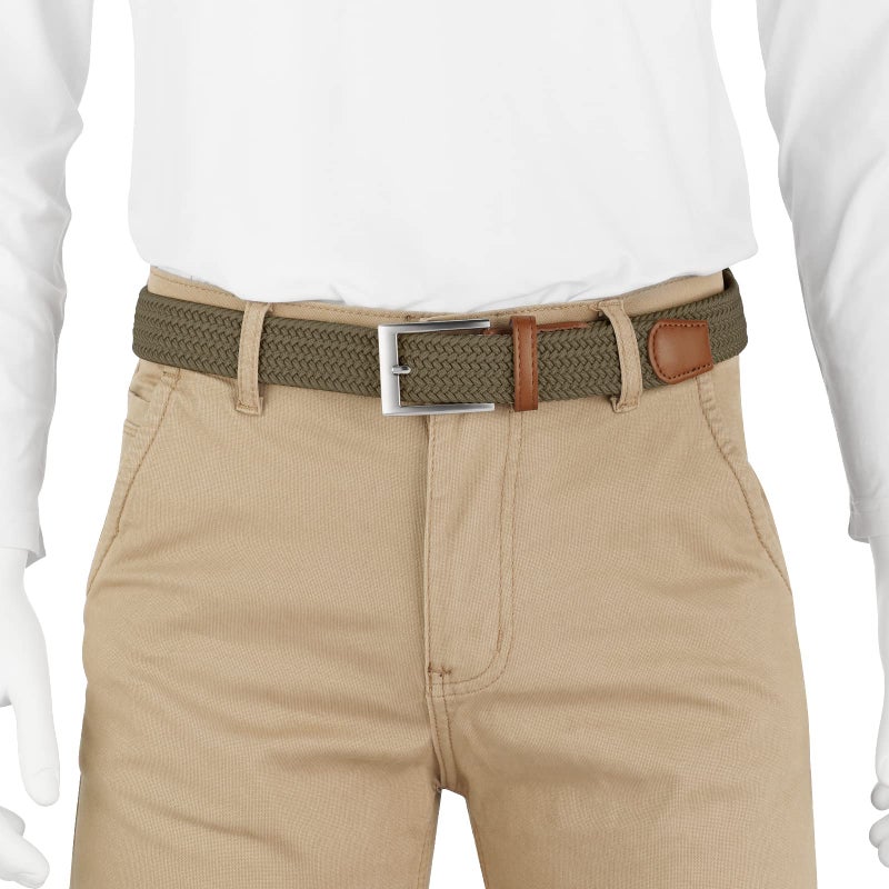 Lavemi Lavemi Mens Belt, Stretch Elastic Casual Woven Sport Golf Braided Belts for Men,Gift Box(35-23590-3 100cm)  - Image 4