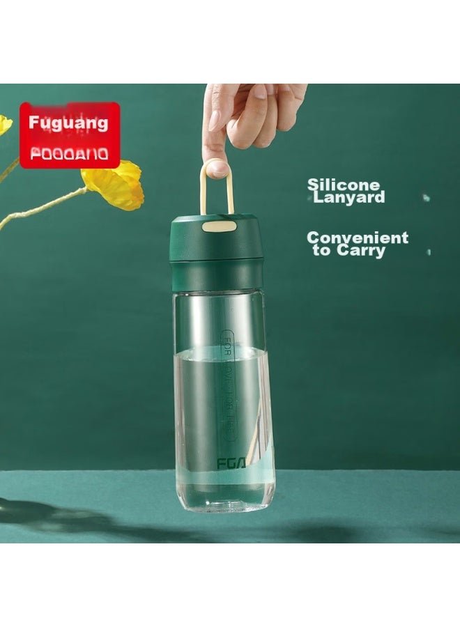 Tomimitsu Fuguang Plastic Cup, Portable Cup, Large Capacity, For Men And Women, Space Cup, Student Water Bottle, Sports Cup With Lid, 600ml - Image 2