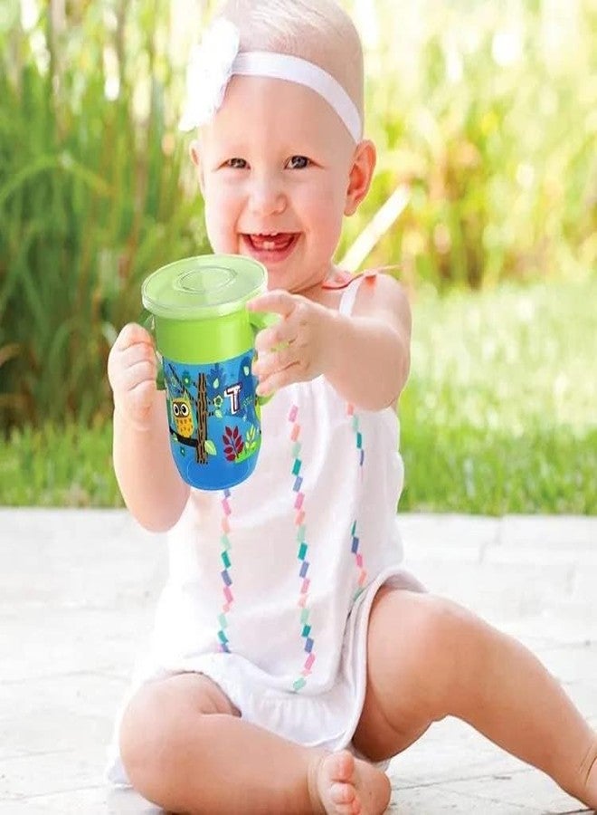 Moppets Baby Wonder Sipper Cup (360 Lip Activated) with Double Handle & Lid (Green) - Image 4