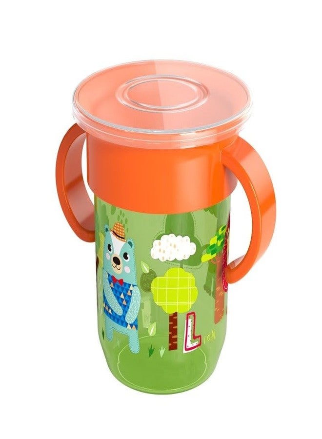 Moppets Baby Wonder Sipper Cup (360 Lip Activated) with Double Handle & Lid (Green) - Image 1
