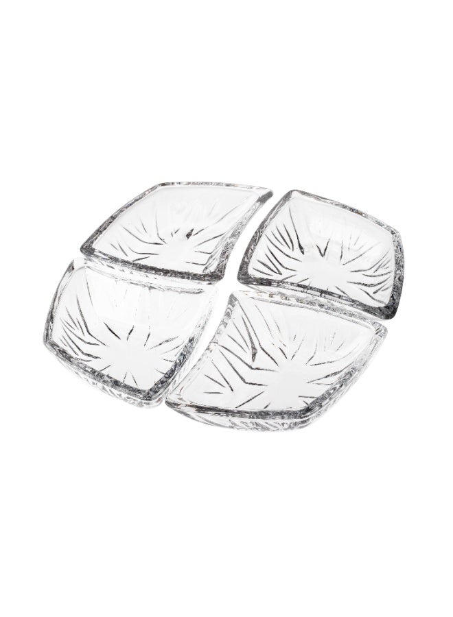Dania ✨ Luxury glass nut bowl, divided into 4 pieces – elegant and practical design ✨ - Image 3