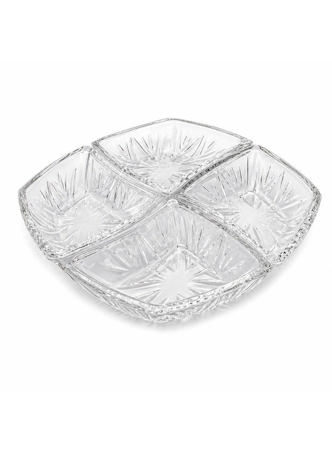 Dania ✨ Luxury glass nut bowl, divided into 4 pieces – elegant and practical design ✨ - Image 4