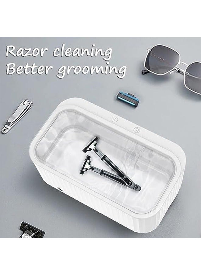 Professional Ultrasonic Cleaner Sonic Jewelry Cleaner 400ML, 45kHz Glasses Cleaner Machine for Jewelry Eyeglass Watches Dentures - Image 2