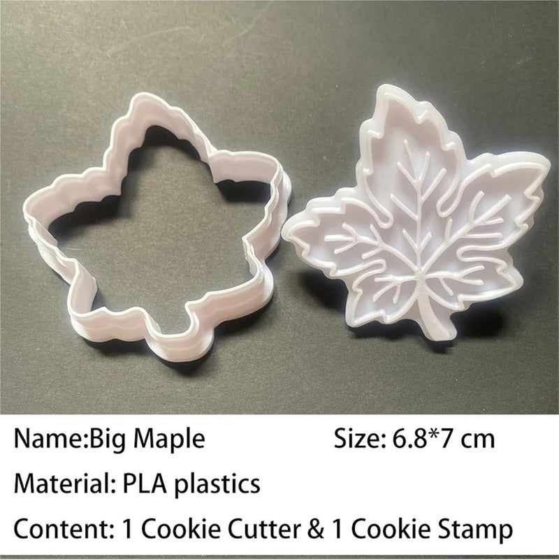 Creative Maple Leaf Cookie Cutter - DIY Biscuit Stamp for Homemade Desserts and Pastries(Big maple) - Image 2