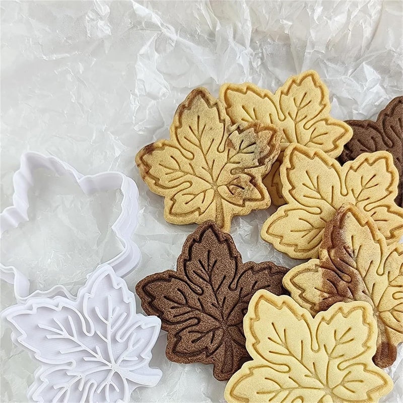 Creative Maple Leaf Cookie Cutter - DIY Biscuit Stamp for Homemade Desserts and Pastries(Big maple) - Image 3