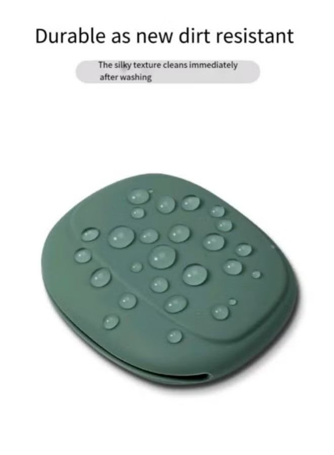 YJ Portable Headphone Storage Box Headphone Cord Bag Protection Headphone Storage Bag Green - Image 2