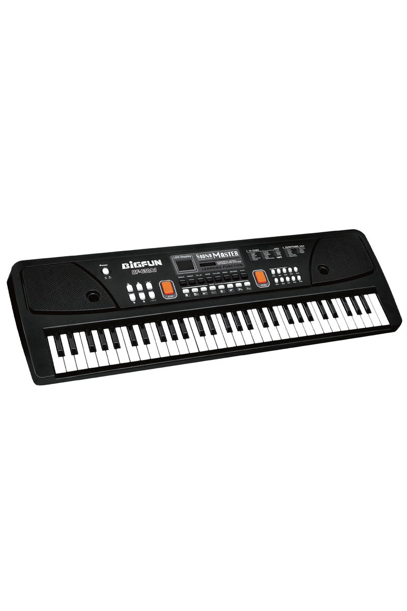Urban Tots Bigfun Multi-Functional Piano 630 – 61 Full-Sized Keys, Lcd Display, Built-In Microphone, 50+ Sound Effects & 20 Songs-Black - Image 2