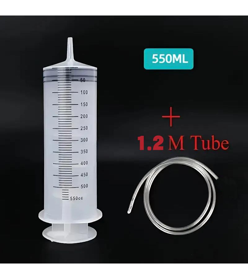 Heavy Duty Fluid Siphon Pump 10.14oz Capacity 47.24 Inch Tube For Oil Gasoline - Image 3