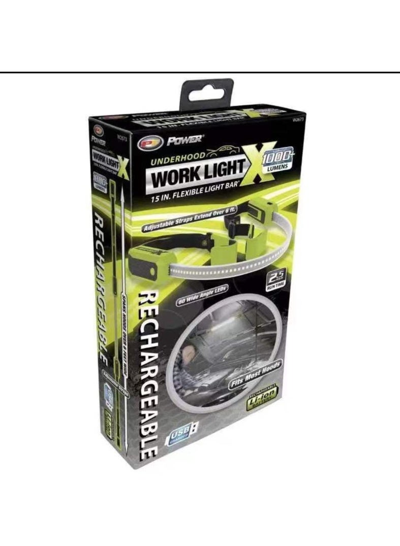 BAIG Car Under Hood Work Light Led Rechargeable Lights Bar Tool Universal Car Engine Ties Repair Work Light Car Accessories Car Tools - Image 2