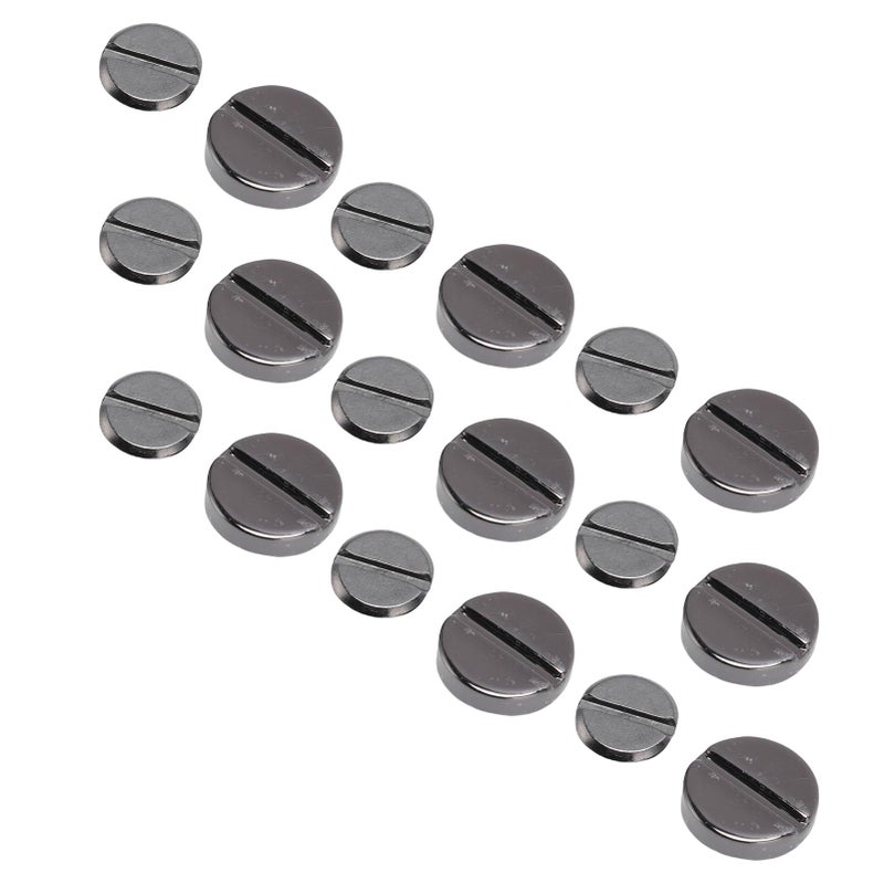50 Sets 10mm Silver Black Zinc Alloy Flat Head Rivets for Clothing Bags and Handbags Fastening - Image 3