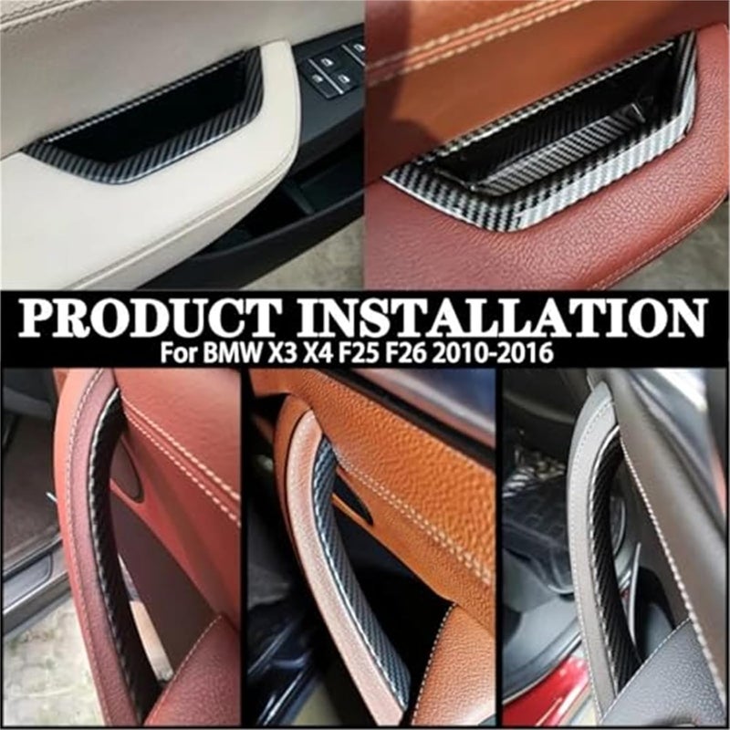 Vuzmode Carbon Fiber Interior Door Handle for BMW X3 X4 - Image 3