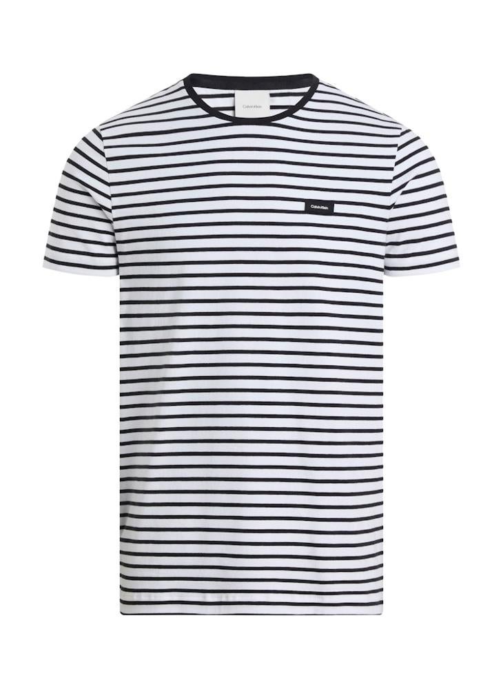 CALVIN KLEIN - Slim Stretch Stripe T-Shirt - Image 1