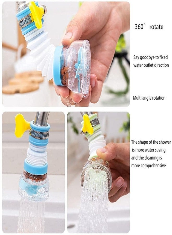 Flaner Kitchen Tap Extension Flexible Anti Splash Water Saving Movable Sink Faucet Expandable Water Tap Filter, Water Faucet Nozzle Adapter Tap Extender Kitchen Sink(pack Of 1) - Image 2