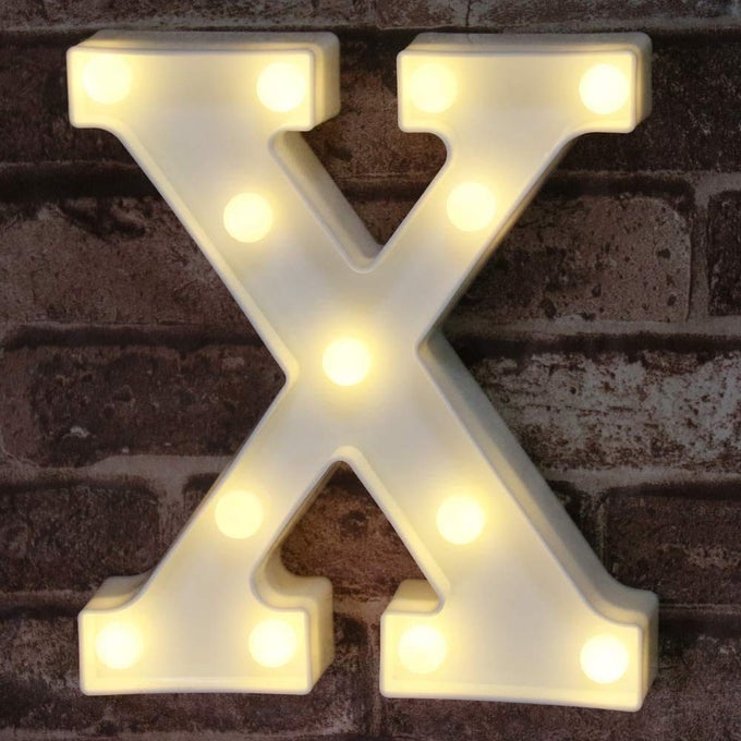 LED MARQUEE LETTER LIGHTS SIGN LIGHT UP ALPHABET LETTER FOR HOME PARTY WEDDING DECORATION X