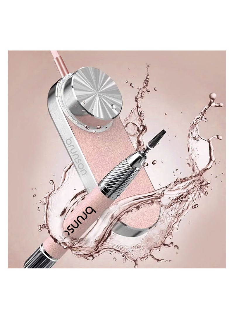 Brunson Submarine Portable Nail Drill Machine Waterproof Low Noise and Vibration 30000 RPM E File for Manicure and Pedicure Professional Electric Nail Drill for Gel Nails Salon and Home Use - Image 3