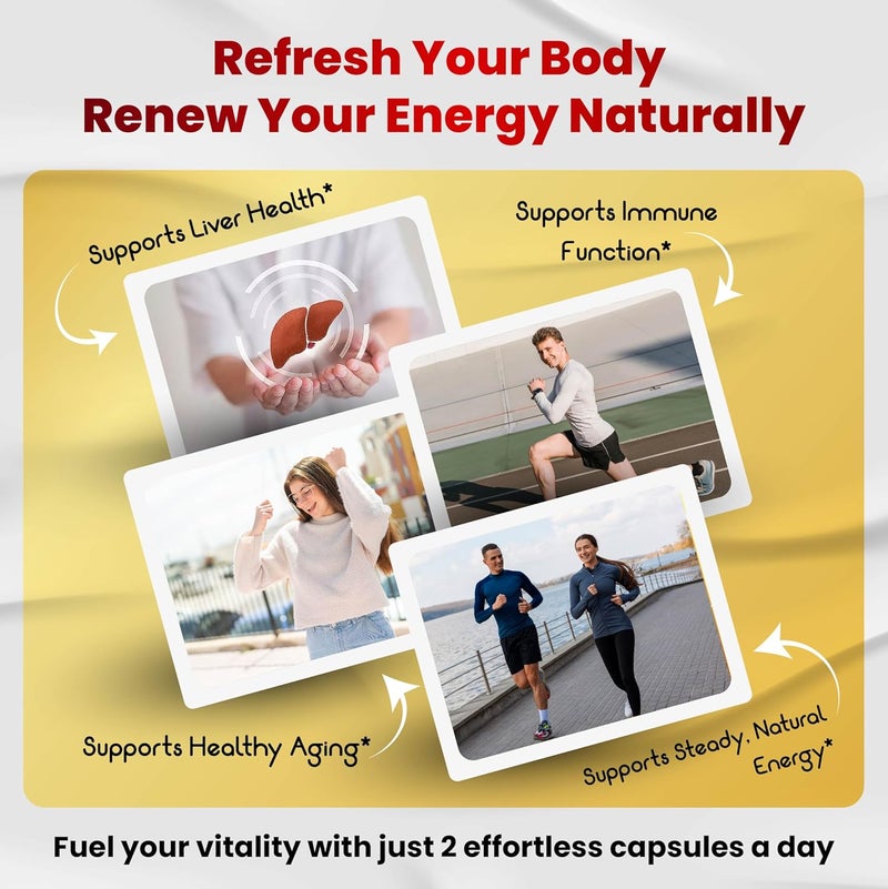 VEGATOT فيجاتوت مركب صحة الكبد تركيبة مصنوعة ومختبرة في الولايات المتحدة عالية الفعالية مع TUDCA حليب الشوك جذر الشمندر ورق الخرشوف بانكس جنسنغ أستراجالوس كركم تركيبة تنظيف ديتوكس - Image 3