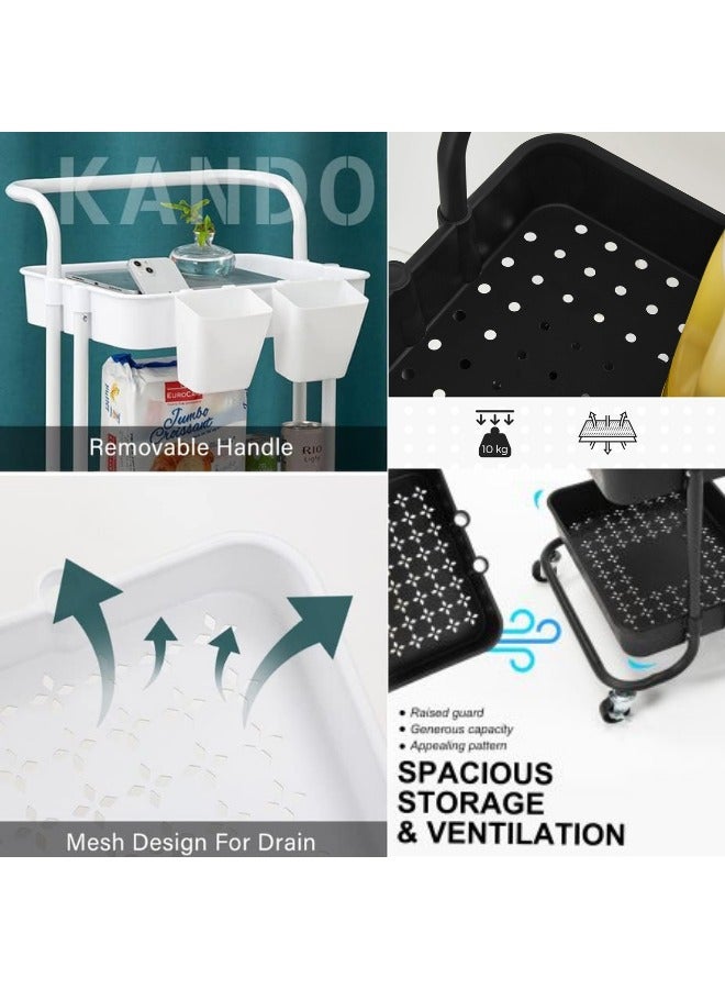 Prince 3 Tier Utility Cart Rolling Storage - Image 5