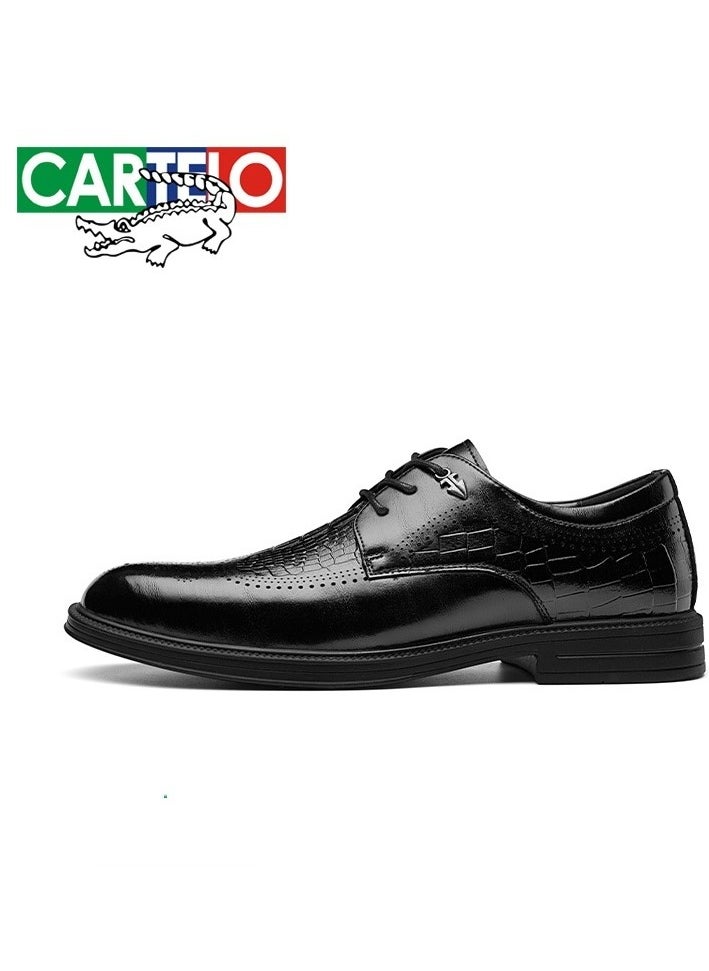 CARTELO Men's Leather Shoes, Business Casual Shoes  - Image 1