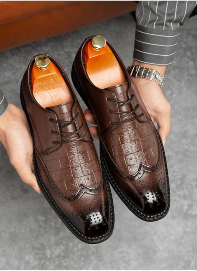 CARTELO Men's Leather Shoes, Business Casual Shoes  - Image 5
